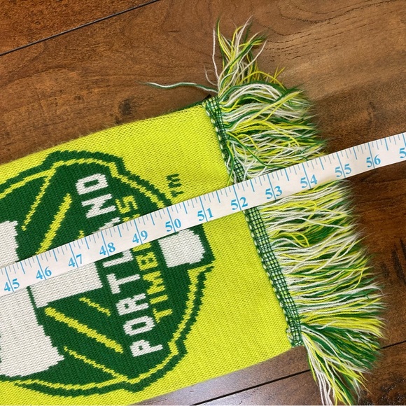 Adidas Portland Timbers Scarf 57" One Size Acrylic MLS Soccer Green Reversible. - Picture 3 of 8